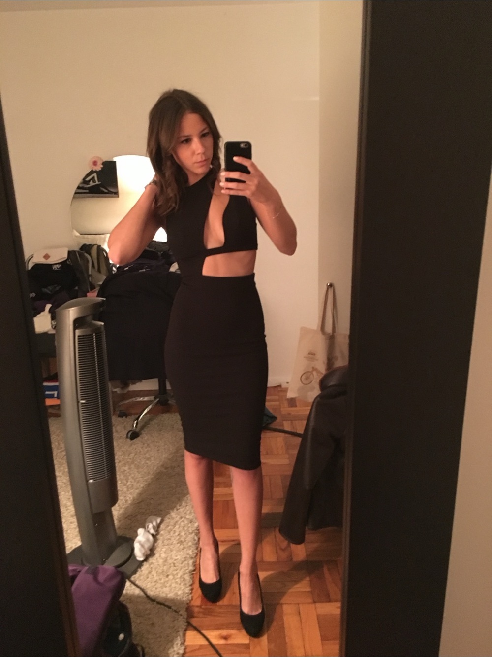 House of CB black cut out dress